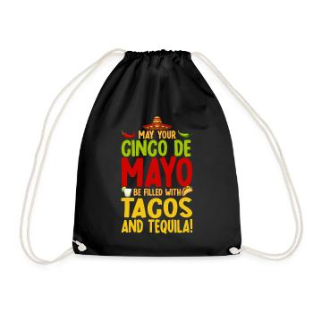 Viva Mexico Cinco De Mayo Party 5 De Mayo Geschenk - Turnbeutel - Schwarz - Vorne