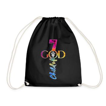ÉGLISE CHRÉTIENS 7 ANS JÉSUS 7E ANNIVERSAIRE - Sac de sport léger - noir - Devant