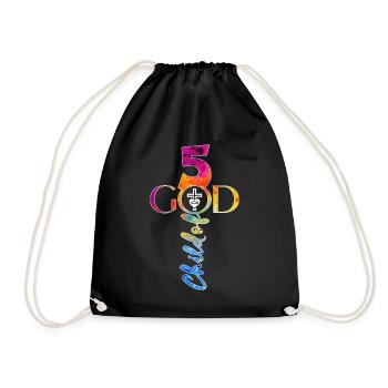 ÉGLISE CHRÉTIENS 5 ANS JÉSUS 5E ANNIVERSAIRE - Sac de sport léger - noir - Devant