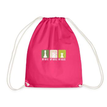 Chess Player Chess Games Chess Pun - Turnbeutel - Fuchsia - Vorne