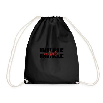 Yoga Inspirez Exhale Yoga Méditation - Sac de sport léger - noir - Devant