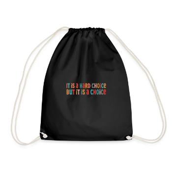 C’est un choix difficile pro - Sac de sport léger - noir - Devant