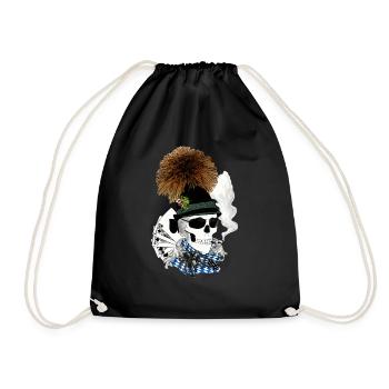 Bayern-skull - Turnbeutel - Schwarz - Vorne