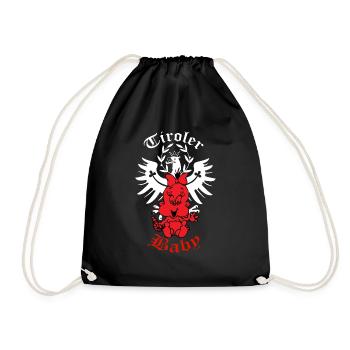 Tyrolean baby - Drawstring Bag - black - Front