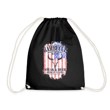 Barbecue - BBQ - USA Buffalo - Sac de sport léger - noir - Devant
