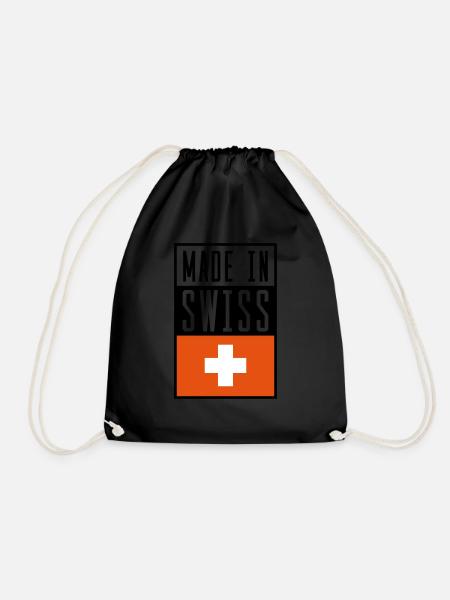 swiss made in - Turnbeutel - Schwarz