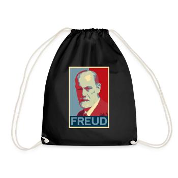Sigmund Freud Motif - Sac de sport léger - noir - Devant