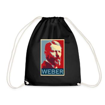 Max Weber - Drawstring Bag - black - Front