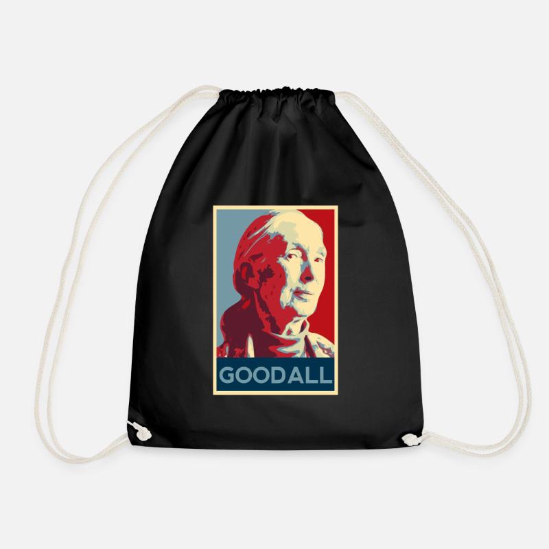 Jane Goodall Shirt - Turnbeutel - Schwarz