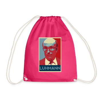 Niklas Luhmann Systemtheorie - Turnbeutel - Fuchsia - Vorne