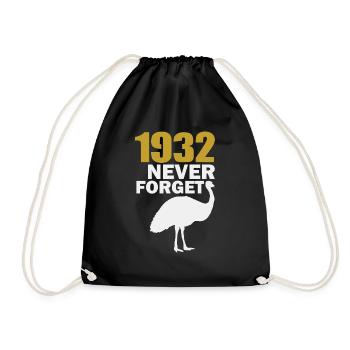 1932 N'oublie jamais - Sac de sport léger - noir - Devant