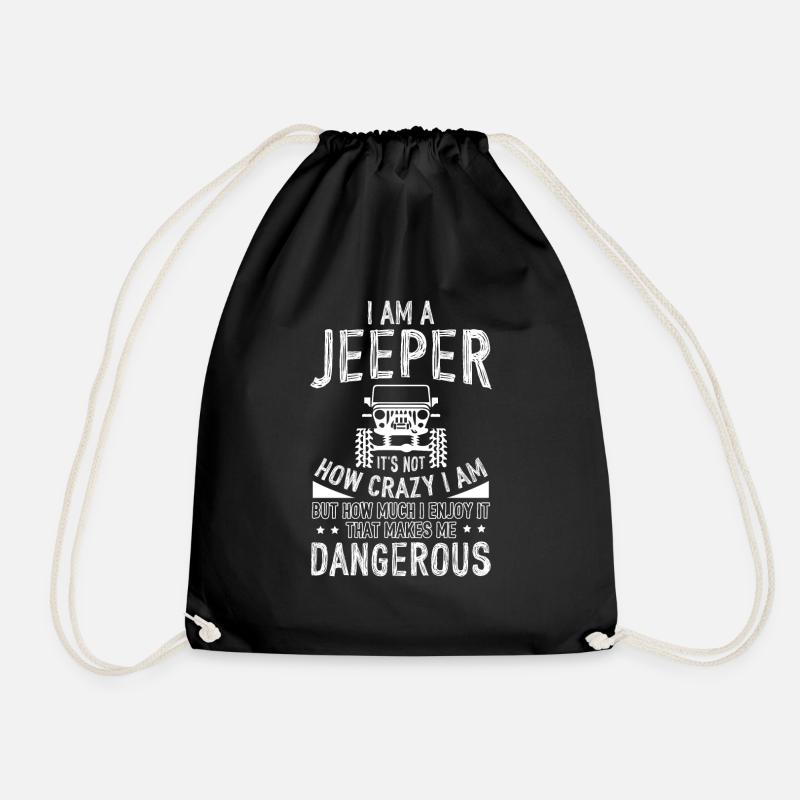 Jeep Dangerous - Turnbeutel - Schwarz