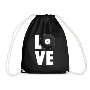 L’amour billard billard billard - Sac de sport léger - noir - Devant