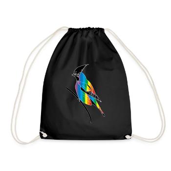 Oiseau - Sac de sport léger - noir - Devant