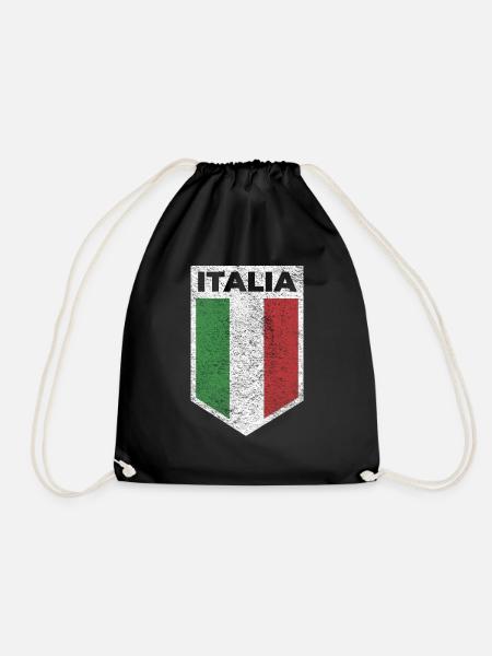Italia Italia Jersey - Drawstring Bag - black
