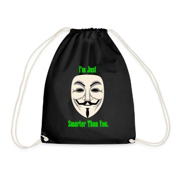 Hacker - Turnbeutel - Schwarz - Vorne