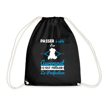 Auvergnat - Frôler la perfection - Auvergne - Sac de sport léger - noir - Devant