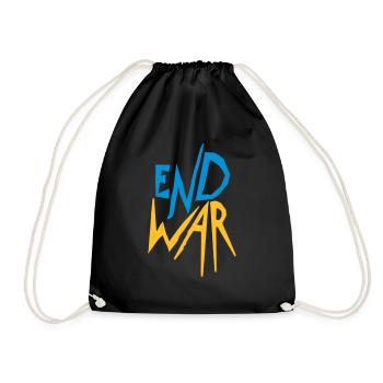 Ukraine End War - Turnbeutel - Schwarz - Vorne