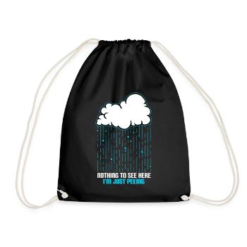 Nothing To See Here I'm Just Peeing - Drawstring Bag - black - Front