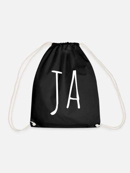 ja - Turnbeutel - Schwarz