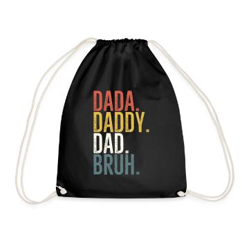 Dada Papa Papa Bruh - Sac de sport léger - noir - Devant