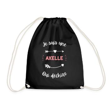 Je suis une Axelle qui déchire - Sac de sport léger - noir - Devant