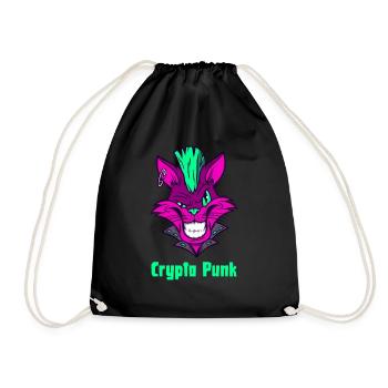 Crypto Punk est le cadeau Crypto « NFT » avec morsure - Sac de sport léger - noir - Devant