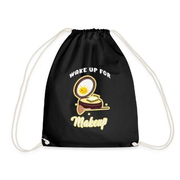 Réveillez-vous pour maquiller l’esthéticienne beauty artist - Sac de sport léger - noir - Devant