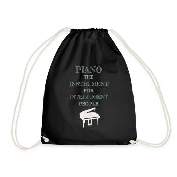 Instrument de piano pour les personnes intelligentes Retro Mint - Sac de sport léger - noir - Devant