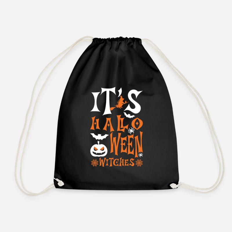 Its Halloween Witches - Drawstring Bag - black