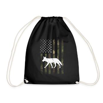 Conception de chasseur de coyote pour la chasse au coyote - Sac de sport léger - noir - Devant