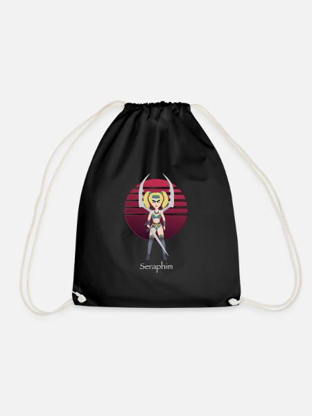 Seraphim Sacred Gold - Drawstring Bag - black