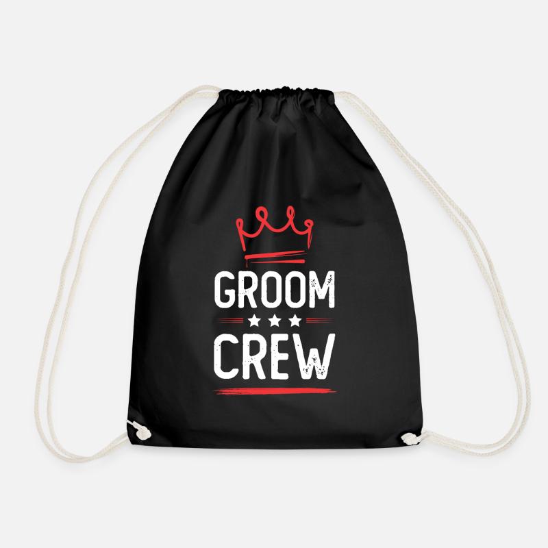 Groom Crew - Turnbeutel - Schwarz