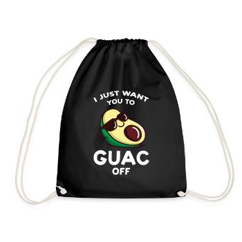 Avocados Avocado Merchandise Avocado-Liebhaber Ges - Turnbeutel - Schwarz - Vorne