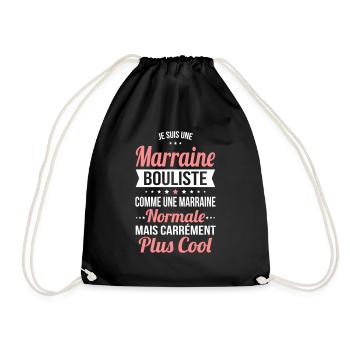 Marraine bouliste comme marraine normale plus cool - Sac de sport léger - noir - Devant