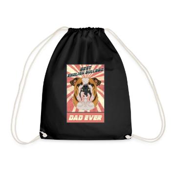 Meilleur père bouledogue anglais de tous les temps I bouledogue anglais - Sac de sport léger - noir - Devant