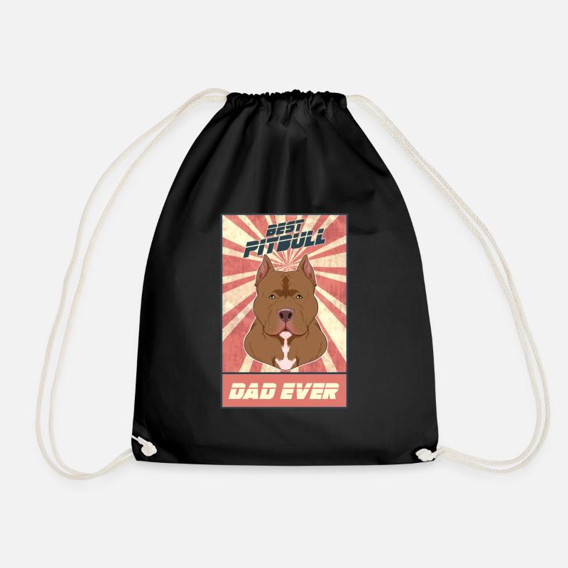 Best Pitbull Dad Ever I Pitbull Lover - Turnbeutel - Schwarz