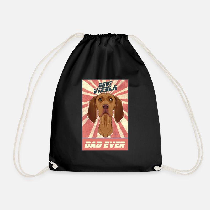 Best Vizsla Dad Ever I Vizsla Lover - Turnbeutel - Schwarz