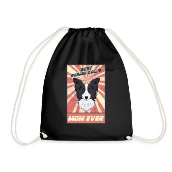 Meilleure Border Collie Maman Ever I Border Collie Lover - Sac de sport léger - noir - Devant