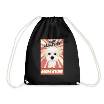 Best Maltese Mom Ever I Maltese Lover - Turnbeutel - Schwarz - Vorne