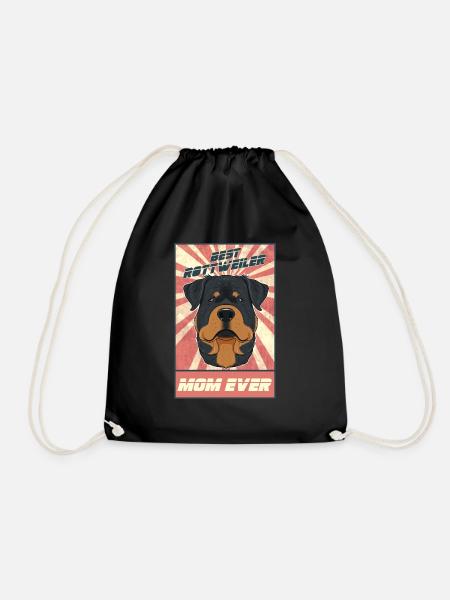 Best Rottweiler Mom Ever I Rottweiler Lover - Turnbeutel - Schwarz