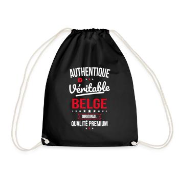 Authentique et véritable Belge - Original - Sac de sport léger - noir - Devant