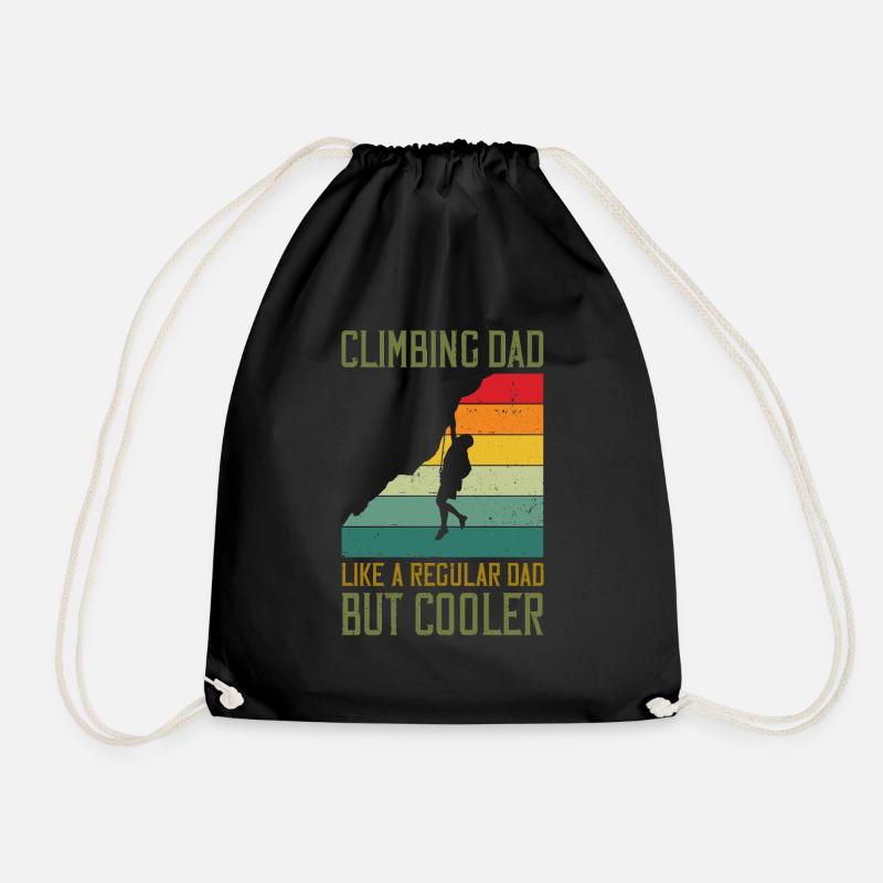Climbing Dad Like A Regular Dad But Cooler Boulder - Turnbeutel - Schwarz