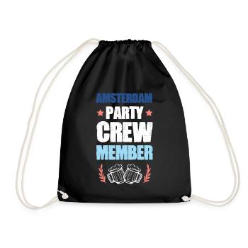 Amsterdam Party Crew - Sac de sport léger - noir - Devant