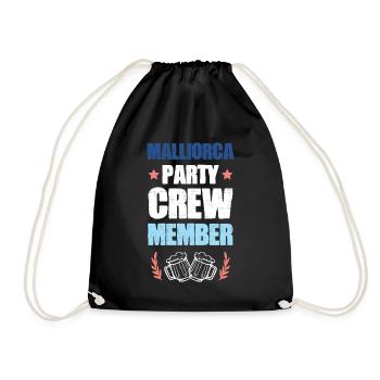 Mallorca Party Crew - Drawstring Bag - black - Front