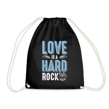 liebe hardrock - Turnbeutel - Schwarz - Vorne