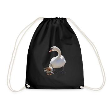 Cygne - Sac de sport léger - noir - Devant