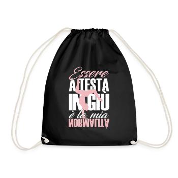 Gymnast Rhythmic Gymnastics Artistic Gymnastics - Drawstring Bag - black - Front
