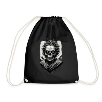 portrait d une momie 12 - Sac de sport léger - noir - Devant