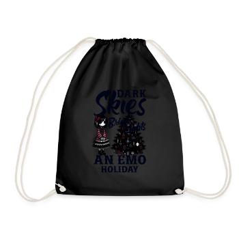 Ciel sombre Lumières vives Un Emo Holiday Emocore - Sac de sport léger - noir - Devant